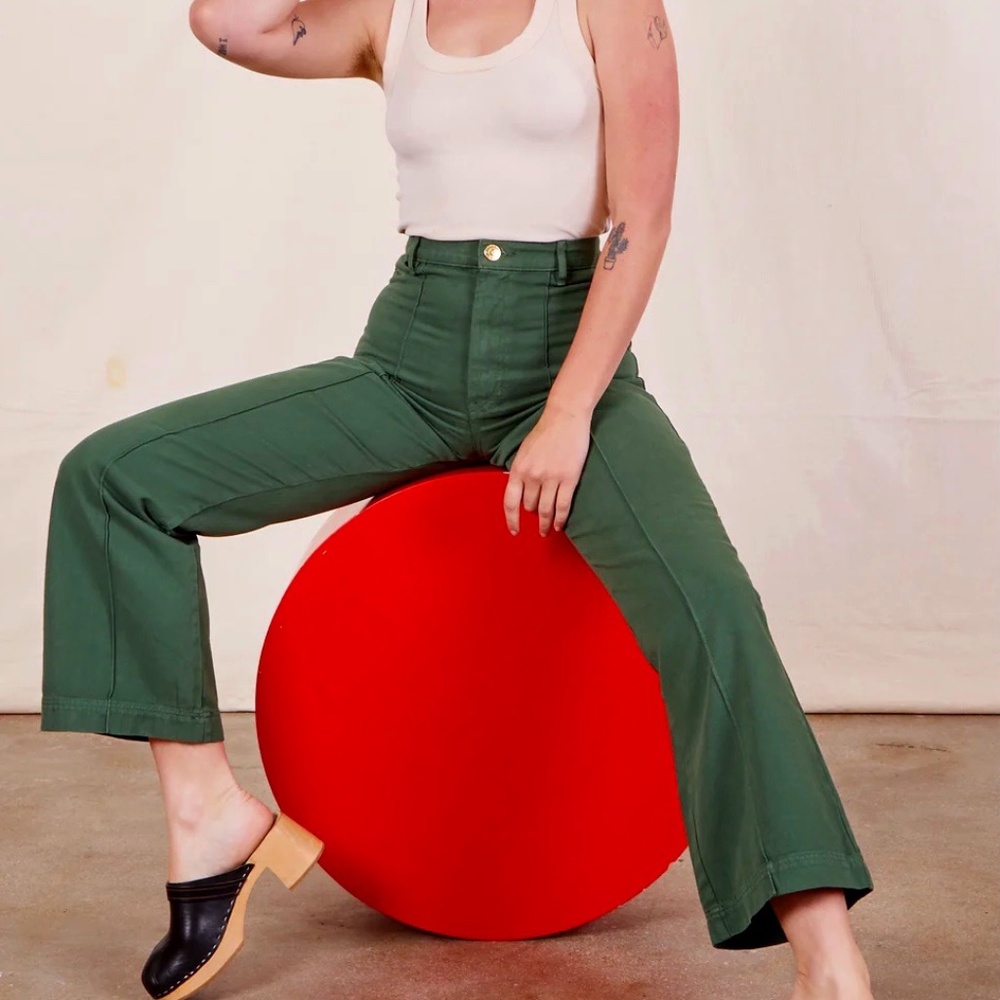 NWOT Big Bud Press Western Pants Size XS regular length Dark Emerald green